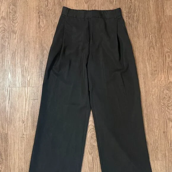 Zara High-Waisted Wide Leg Full Length Pants - Picture 1 of 4